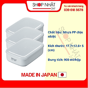 Mua Bộ 3 hộp đựng thực phẩm K513 900ml cỡ lớn Nội địa Nhật Bản