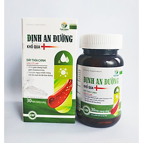 Viên Uống Giúp Hạ Nhanh Đường Huyết Định An Đường - Giảm Biến Chứng Bệnh Tiểu Đường Type 1 Và Type 2, Hạ Mỡ Máu, Giảm Cholesterol Trong Máu - Lọ 30 Viên