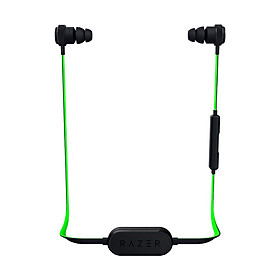Razer Hammerhead BT Bluetooth 4.1 Gaming Earstuds for iOS & Android Headphone Headset In-Line Mic & Volume Control 10mm - Black & Green