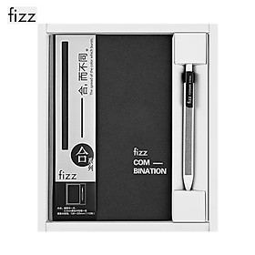 Fizz Business Office Notebook Set Hard Surface Note Book Set 360° Foldable With Pen Clip Design For Student Notepad Business Gift Set Stationery Office Supplies
