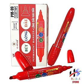 Hộp 12 cây bút Lông dầu 2 đầu chất lượng cao Gstar PM99 có thể bơm thêm mực