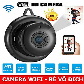 Mua Camera WiFi V380 Mini Hành Trình 1080P WiFi Không Dây HD Quan Sát Ban Đêm IR Camera An Ninh Gia Đình Quan Sát Từ Xa Trên Điện Thoại-Tặng kèm cục nguồn sạc 5V-1A