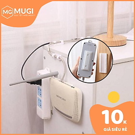 Mua (GIÁ SIÊU RẺ) Bộ miếng dán ổ cắm điện tháo lắp tiện dụng - Giá đỡ treo tường thông minh