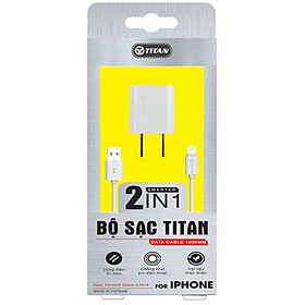 Mua Bộ cốc và cáp sạc nhanh cho IPhone  IPad TITAN CB06 - Hàng chính hãng