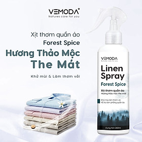 Xịt thơm quần áo Vemoda cao cấp giúp khử mùi ẩm mốc, làm thơm vải nhanh chóng