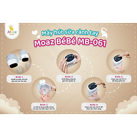 Set 2 chiếc máy hút sữa rảnh tay Moaz BéBé MB - 061 Bảo hành 12 tháng