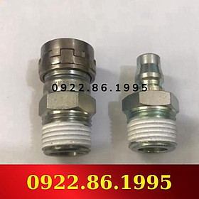 Khớp nối nhanh ren ngoài SMC KK130S-04MS, SMC KK130P-04MS