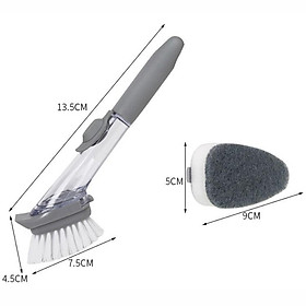 Mua Chổi Cọ Rửa Chén Bát Cọ Rửa Xoong Nồi Đa Năng Kèm Bình Xịt Và 1 Đầu Mút Tiện Lợi