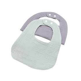 Set 2 Yếm giữ ấm cổ cho bé hình chữ U 100% cotton siêu mềm comfybaby có