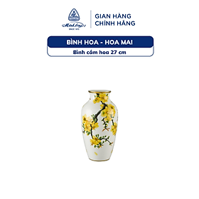 Mua Bình Hoa  Bình Cắm Hoa Sứ Cao Cấp Minh Long 27 cm - Hoa Mai