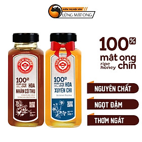 Combo Mật ong rừng nguyên chất Nhãn Cổ Thụ Honimore 500g và mật ong rừng nguyên chất 500g- giúp tăng cường đề kháng