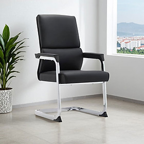Mua Ghế phòng họp chân quỳ CV4609-P Nội thất Capta Ghế làm việc nệm dày pvc êm ái chân thép quỳ có nút nhựa chống trầy sàn office chair hcm
