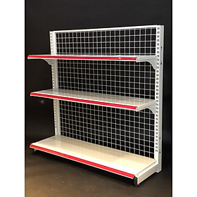 Mua Kệ siêu thị áp tường (1 mặt) - Dài 120 x Rộng 35 x Cao 120 x 3 tầng