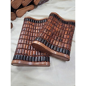 Gối Hạt Gỗ Cao Cấp , Gối Công Thái Học - Kích Thước 43cmx24cmx8/4cm ( video , hình thật )