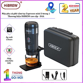Mua Máy pha cà phê cầm tay Espresso mini 3 trong 1  thương hiệu HiBREW cao cấp H4A - HÀNG CHÍNH HÃNG