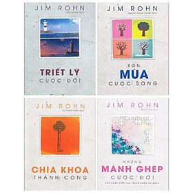 Combo Sở Sách Jim Rohn : Chìa Khóa Thành Công + Những Mảnh Ghép Cuộc Đời + Triết Lý Cuộc Đời + Bốn Mùa Cuộc Sống (Bộ Sách Về Châm Ngôn Cuộc Sống, Cuốn Sách Giúp Quý khách hàng Thay Đổi Hướng Đi Đúng, Sách Kỹ Năng Sống / Tặng Kèm Móc Khóa Siêu Xinh)