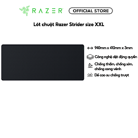 Mua Tấm lót chuột Razer Strider-Hybrid Mat-(Large -- XXL)_RZ02-03810200-R3M1-Hàng Chính Hãng
