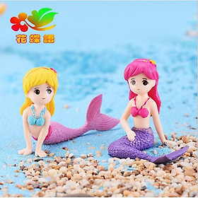Mua KHO-HN * Mô hình nàng tiên cá trang trí tiểu cảnh  bonsai  dựng studio  DIY  móc chìa khóa