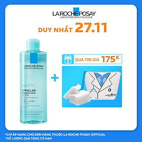 Nước Tẩy Trang Làm Sạch Sâu & Kiểm Soát Bã Nhờn Cho Da Dầu Nhạy Cảm La Roche-Posay Micellar Water Ultra Oily Skin 400ml
