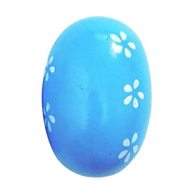 2X Wooden Egg  Rhythm Toy Musical Instruments Parts for Children Blue