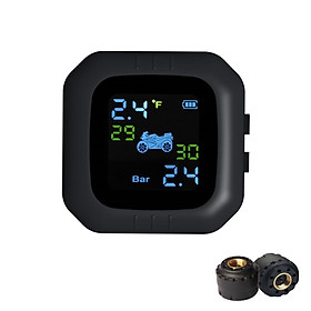 Thiết Bị Kiểm Tra Áp Suất Lốp Xe Máy Không Dây TPMS - Đen