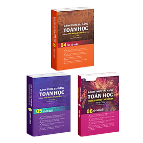 Sách Đánh Thức Tài Năng Toán Học 4, 5, 6 ( Combo 3 Cuốn ) - Tổng hợp kiến thức toán học lớp 4 đến lớp 7, Hiệu sách Genbooks