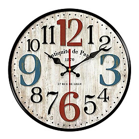 Wood Wall Clock 12inch Decorative  Clocks for Bedroom Living Room Home