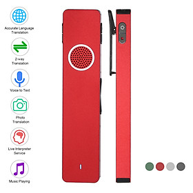 Mini Digital Voice Recorder Translator Real-time Transcription & Translation with Playback for Lectures Meetings