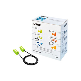 Nhét Tai Chống Ồn – Nhét Tai Bảo Hộ Lao Động – Nhét Tai Uvex – 2112.010 – Độ Chống Ồn 37 dB – Màu Xanh Dạ Quang – Nhét Tai có dây - Nhét Tai Sử Dụng 1 Lần
