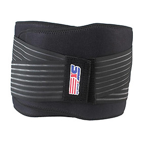 Men Women Sports Waist Support Brace Belt Lower Back Pain Sore Relief Black