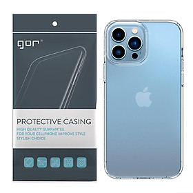 Ốp Lưng Silicon TPU trong suốt GOR cho iPhone 13 Mini  13  13 Pro  13 Pro Max - Hàng Chính Hãng - iPhone 13 Pro Max