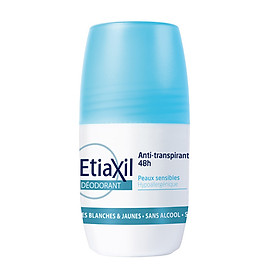 Lăn Khử Mùi Hàng Ngày Etiaxil Deodorant Anti-Transpirant 48h Peaux Sensibles 50ml