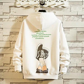 ÁO KHOÁC HOODIE NAM HỌA TIẾT ĐÔI GIÀY PHONG CÁCH HÀN QUỐC