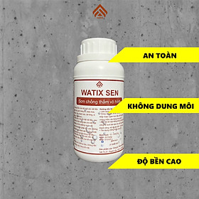Mua Sơn chống thấm hiệu ứng lá sen  phủ bóng mờ cho gỗ  tường  gạch  đá  bê tông. Gốc nước  chống bám bụi - Watix Sen