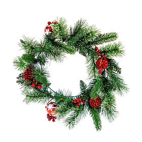 Mua Vòng Hoa Đầu Nhọn 4 Loại Lá Có Trang Trí Giáng Sinh W30  W20 Giáng Sinh | Index Living Mall | Nhập Khẩu Thái Lan