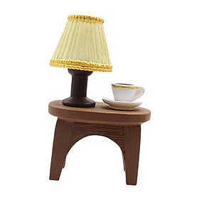 Resin Desk Lamp Statue Desktop Ornament for Cafe Furnishings Home Decoration