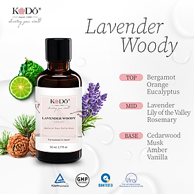KODO - Lavender Woody - Tinh Dầu Nước Hoa Nguyên Chất Hương Thơm Đầy Đặn, Ấm Áp