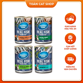 Pate Snappy Tom Real Fish 400g, Pate Thịt Cá Nguyên Con Dành Cho Mèo Mọi Lứa Tuổi