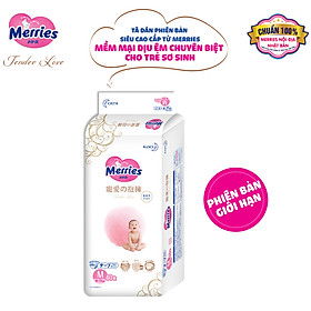 Tã/bỉm dán cao cấp Merries Tender Love size M - 40 miếng (Cho bé 6 - 11kg)