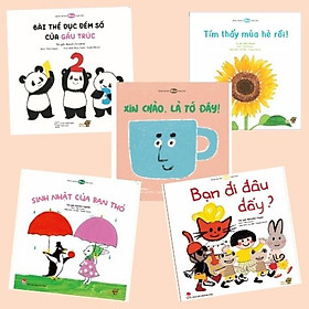 [Download Sách] Bé Làm Quen với Ehon Nhật Bản - Combo 5 cuốn Ehon kích thích thị giác, ngôn ngữ cho bé 0-2 tuổi trở lên. Bao gồm: Bài thể dục đếm số của Gấu Trúc, Tìm thấy mùa hè rồi, Xin chào! Là tớ đây, Bạn đi đâu đấy, Sinh nhật của bạn Thỏ