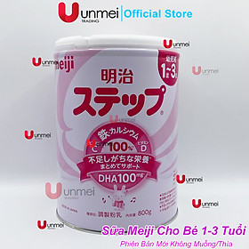 Sữa bột công thức Meiji Step Milk cho bé 1 đến 3 tuổi (800g) - Nhập khẩu Nhật