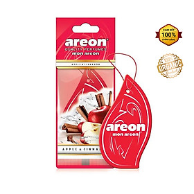 Lá thơm treo ô tô Areon Apple & Cinnamon - hương Táo Quế Dịu Nhẹ - Tươi Mát