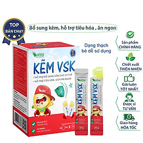 Kẽm VSK - Dạng thạch kẽm cho trẻ, hỗ trợ tiêu hóa giúp trẻ ăn ngon