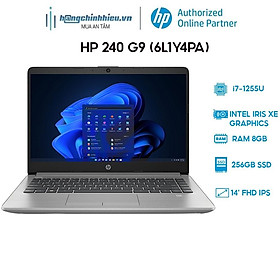Laptop HP 240 G9 6L1Y4PA i7-1255U | 8GB | 256GB | 14' FHD | W11 Hàng chính hãng