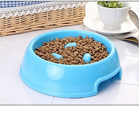Bát Ăn Chống Nghẹn Chống Sặc Chống Ăn Nhanh Cho Thú Cưng M: R=18cm - Cao: 6cm
