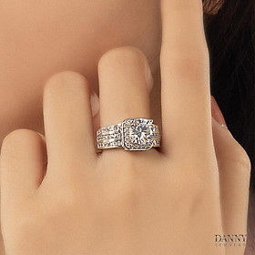 Nhẫn Nữ Bạc 925 Danny Jewelry Xi Bạch Kim Đính Đá CZ KI4GZ020