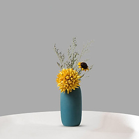 Mua  Tặng kèm hoa  Bình hoa gốm nhiều màu độc đáo decor bàn làm việc đẹp - Bình bông  Lọ hoa gốm nhỏ gọn xinh xắn trang trí phòng khách