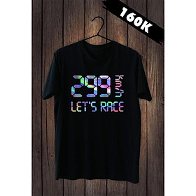 Áo Tay Lỡ Unisex Phản Quang Đa Sắc Rộng Vải Mịn Đủ size - 299 km/h