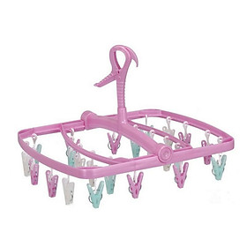 Mua Mắc Phơi Tất  Đồ Lót Xoay 360 Độ Tiện Ích (24 Kẹp) Nhật Bản