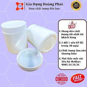 Mua Hũ Nhựa HDPE 500 Gram - 1000 Gram - Nắp Trắng Vặn Ren + Seal Chống Tràn Khò Nhiệt